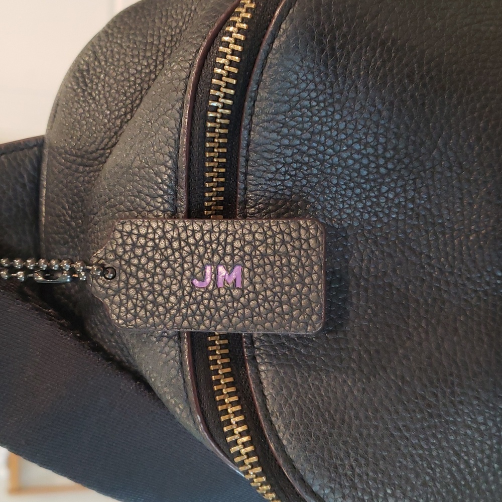 Coach Black Leather Men's Sling Bag - Picture 4 of 12